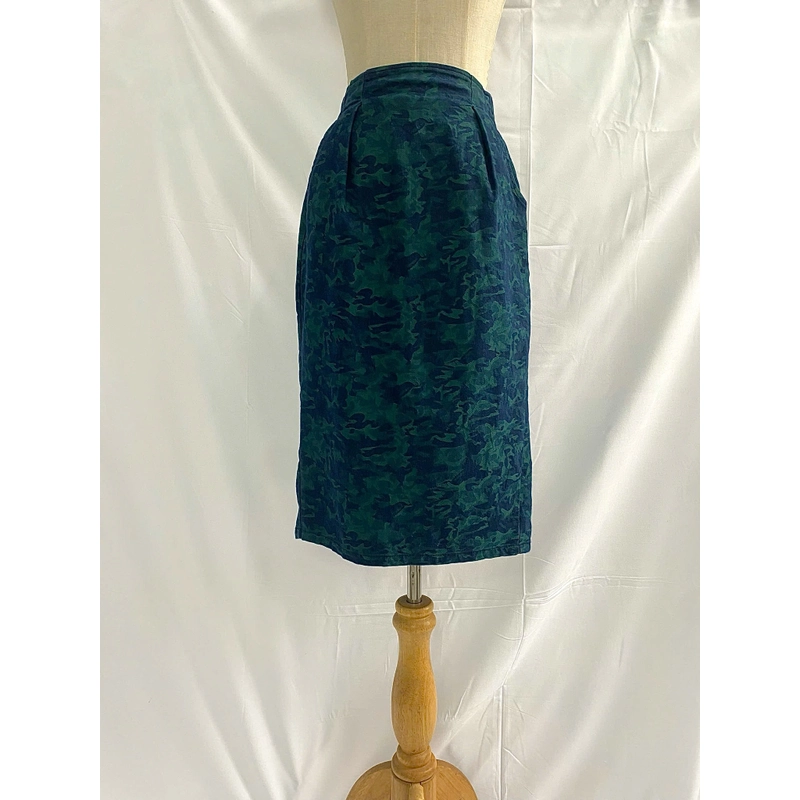 🌻CHÂN VÁY HOA XANH, Size S, Eo chun, Mới 90% 452759