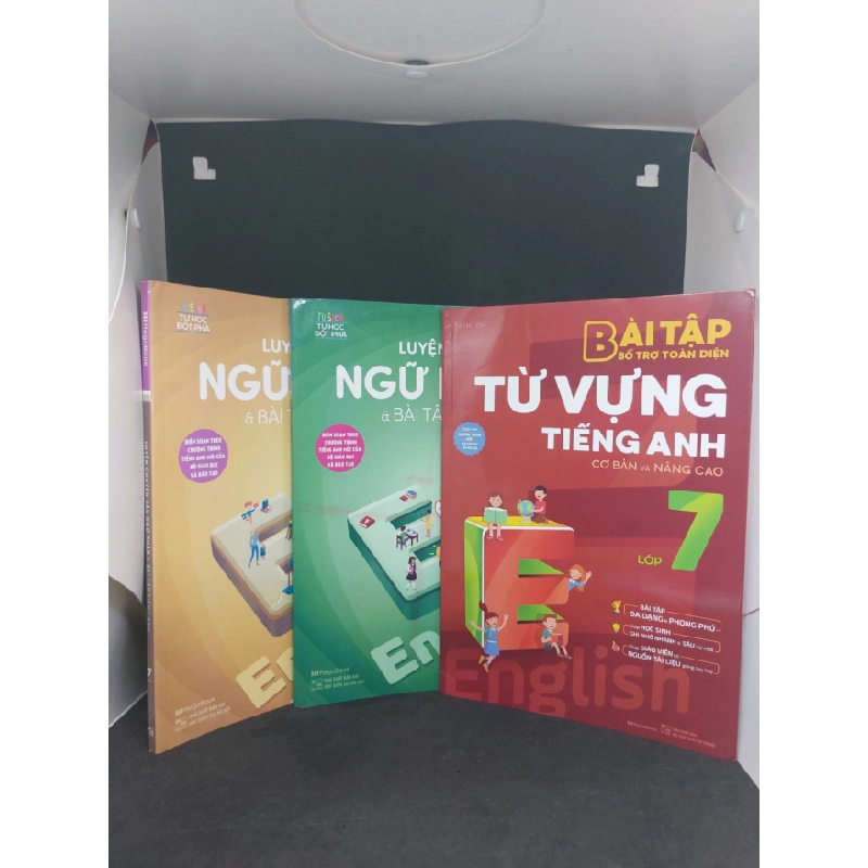 [Phiên Chợ Sách Cũ] Combo luyện chuyên sâu ngữ pháp từ vựng và bài tập tiếng Anh lớp 7 2303 415505