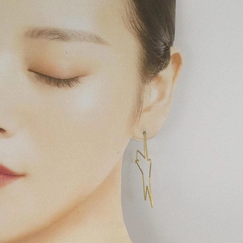 K18YG Bông tai hình sao - Hàng hiệu Chính hãng 870883