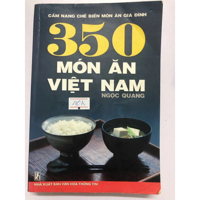 350 MÓN ĂN VIỆT NAM - 414 trang, nxb: 2005 305851