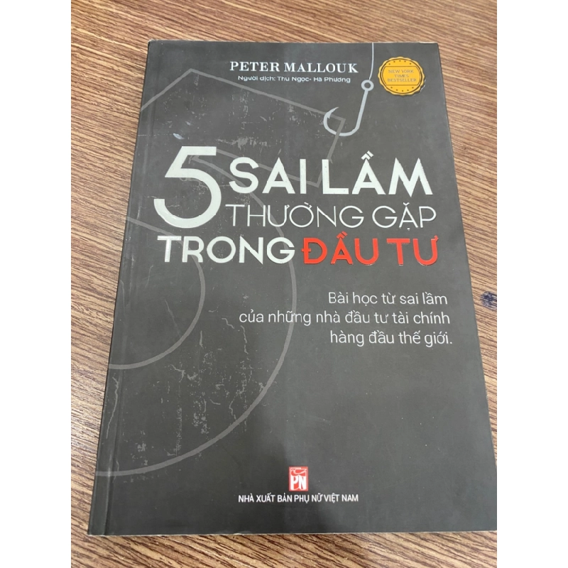 [Phiên Chợ Sách Cũ] 5 Sai Lầm Thường Gặp Trong Đầu Tư - Pêtr Mallouk- NxB Phụ Nữ 0506 467675