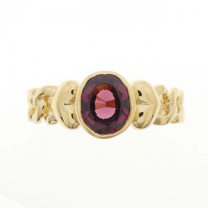 Nhẫn Garnet K18YG hình trái tim 668975