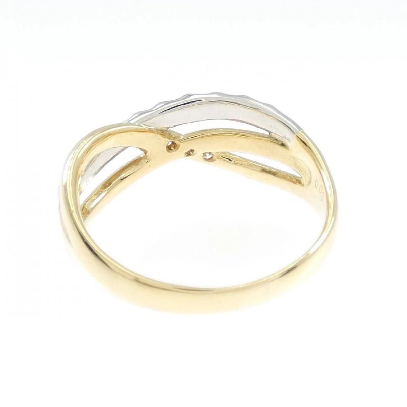 Nhẫn kim cương K18YG/PT900 0.03CT 667078