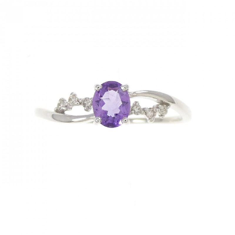 K10WG Nhẫn Amethyst - Hàng hiệu Chính hãng 854016