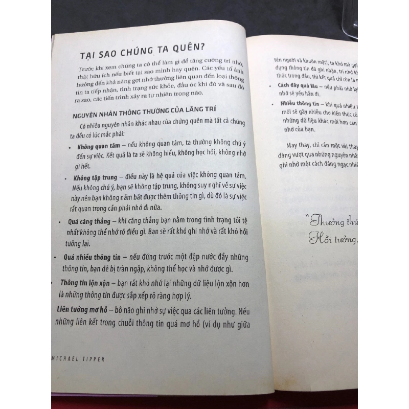 Rèn luyện trí nhớ 2012 mới 70% ố bẩn Michael Tipper HPB2006 SÁCH KỸ NĂNG 915758