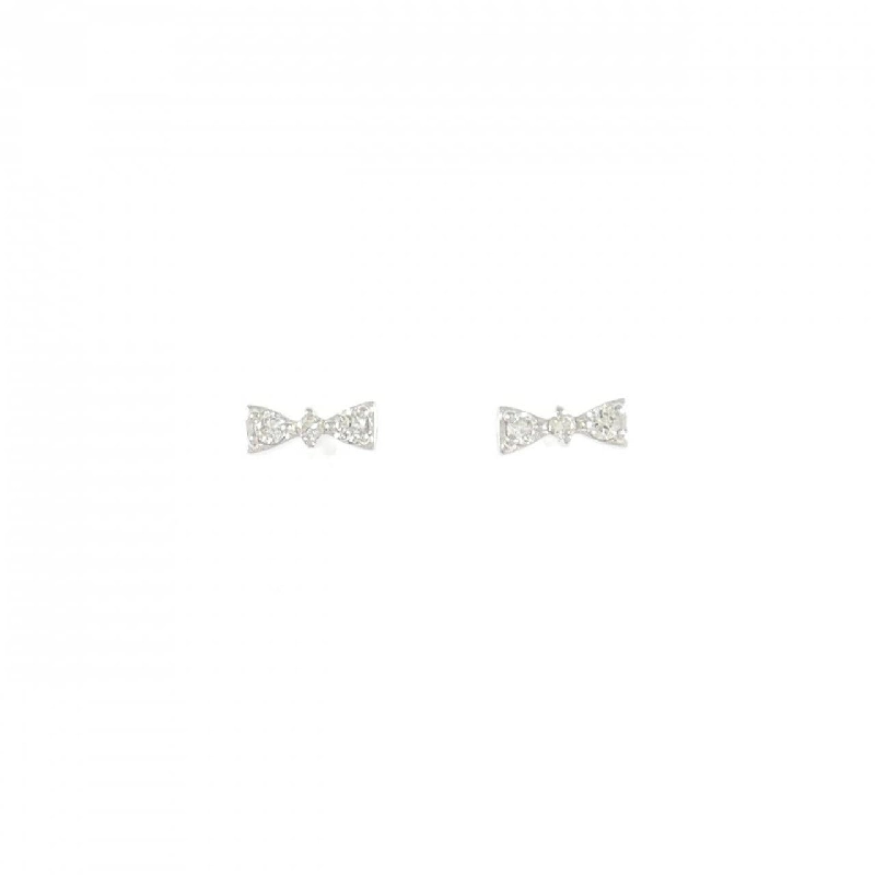 K10WG Bông tai kim cương hình nơ 0.04CT - Hàng hiệu Chính hãng 866652