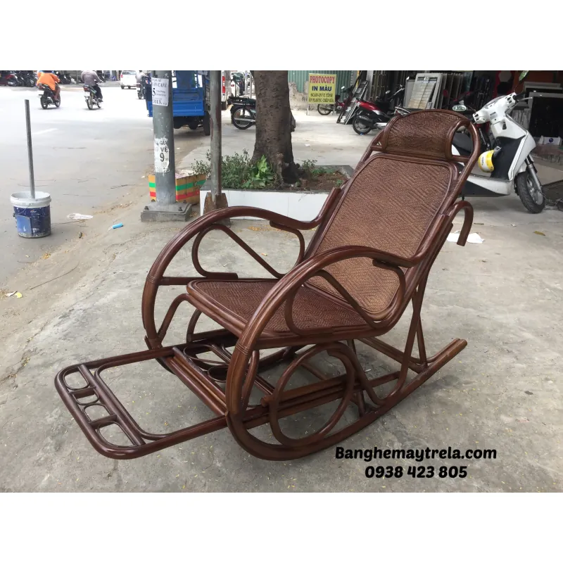 Ghế bập bênh mây tự nhiên thư giãn 789266