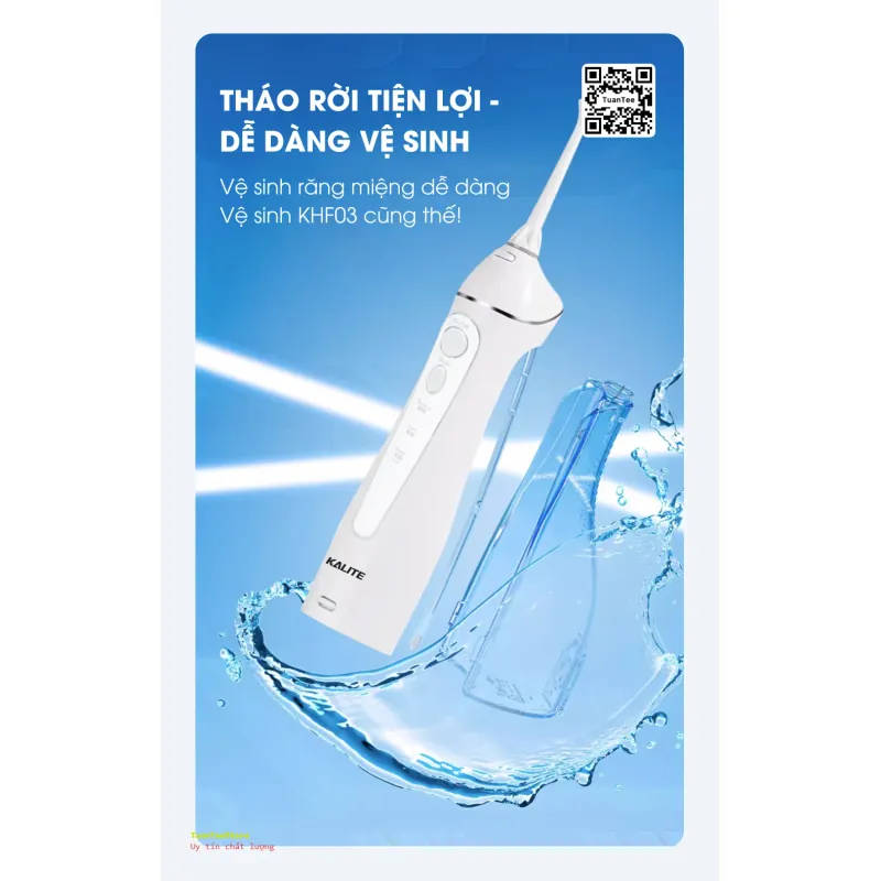 Máy tăm nước Kalite KHF03 làm sạch răng đánh bay mảng bám 601431