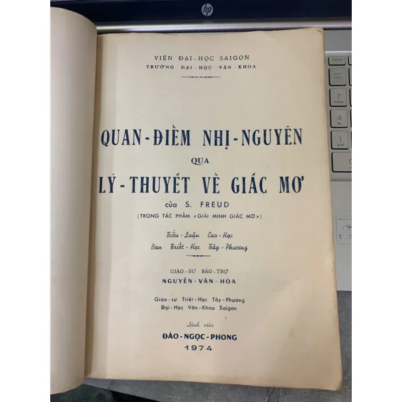 QUAN ĐIỂM NHỊ NGUYÊN QUA LÝ THUYẾT VỀ GIẤC MƠ - ĐÀO NGỌC PHONG 735067