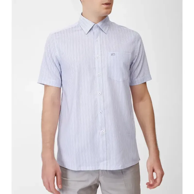 Áo sơ mi nam Zara sọc mảnh màu xanh nhạt size M 787852