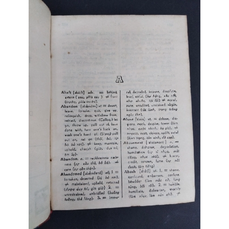 Từ điển Anh Việt đồng nghĩa phản nghĩa (bìa cứng) mới 70% ố nặng 1992 HCM1001 Trần Văn Điền GIÁO TRÌNH, CHUYÊN MÔN 369595