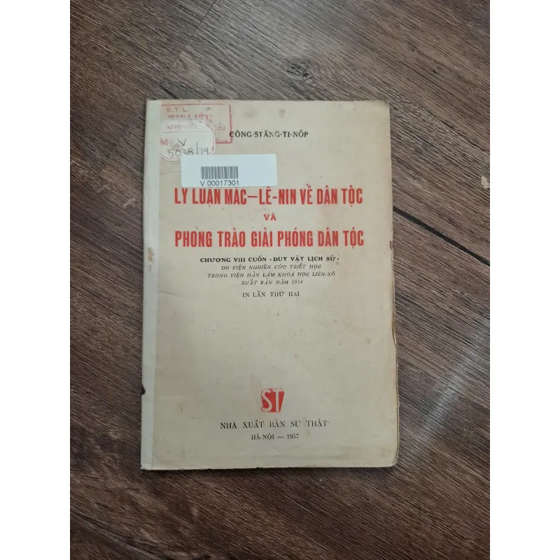 Lý luận Mác – Lê-nin về dân tộc và phong trào giải phóng dân tộc 714974