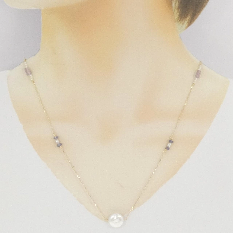 K10YG Ngọc trai nước ngọt Dây chuyền - Hàng hiệu Authentic 856833