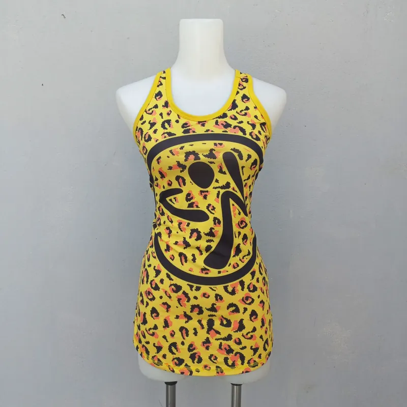 Áo thể thao ba lổ họa tiết màu vàng 932385