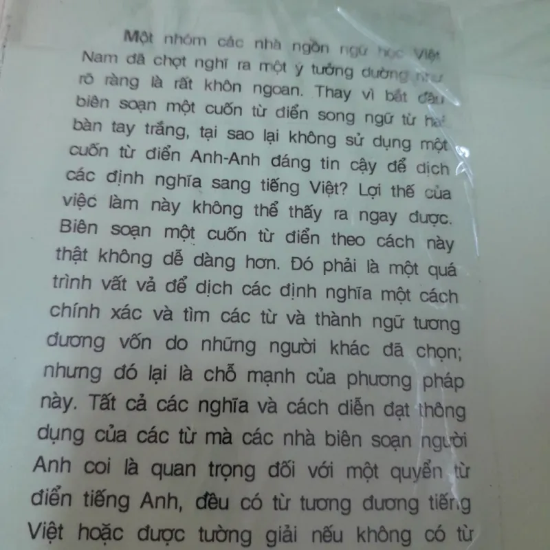 Viện Ngôn ngữ học- Từ điển Anh Việt. Bìa cứng. Bản năm 1999 754755