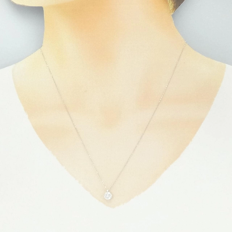 750WG/K18WG Dây chuyền kim cương - Hàng hiệu Authentic 857216