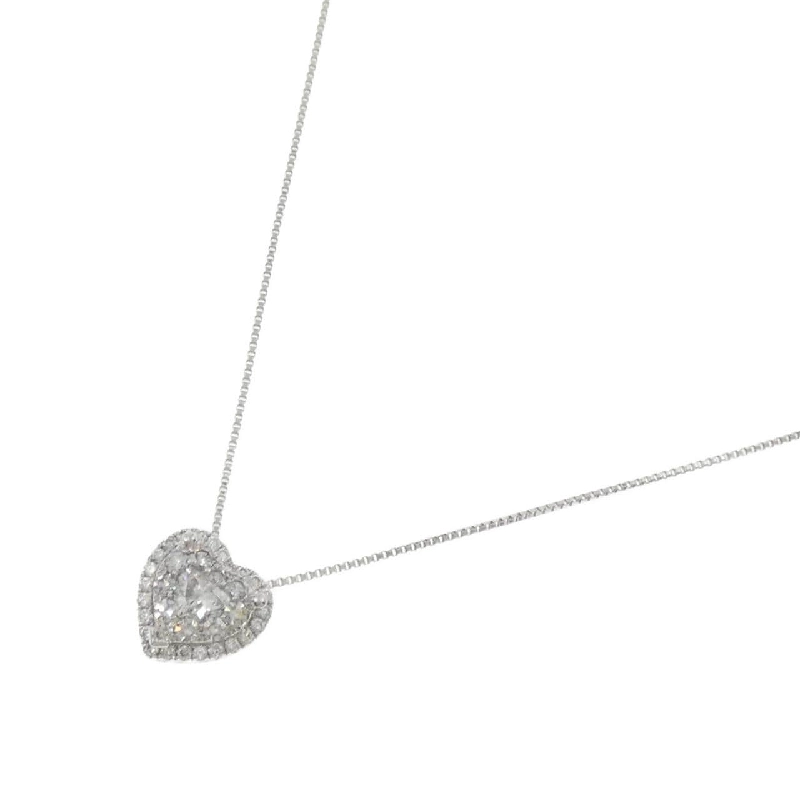 K18WG Dây chuyền kim cương hình trái tim 0.36CT - Hàng hiệu Chính hãng 859118