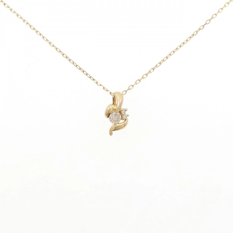 K18YG Dây chuyền kim cương 0.09CT - Hàng hiệu Authentic 862892