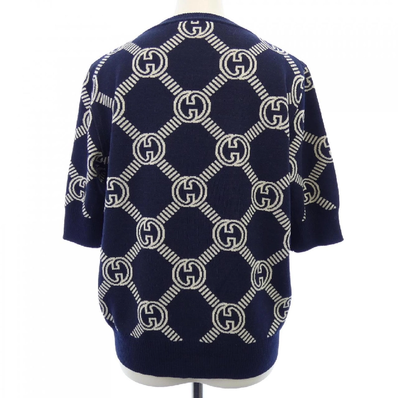 Gucci GG Wool Jacquard Reversible Top 692702 XKCB2 Knit - Hàng hiệu Authentic 774049