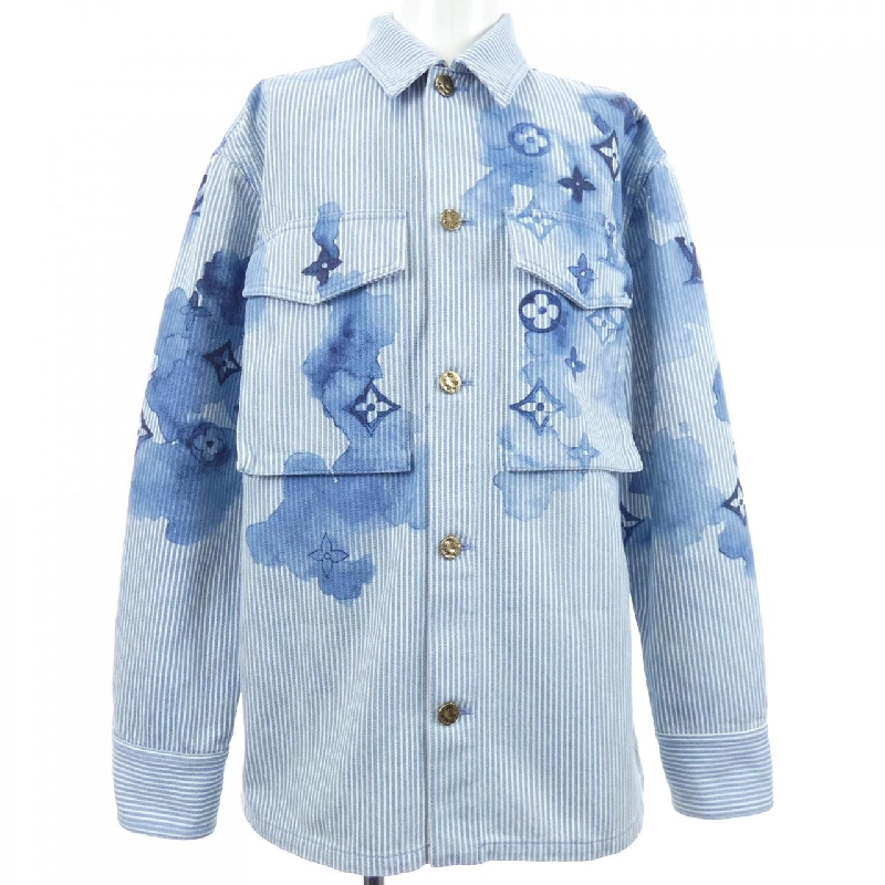 Áo khoác denim LOUIS VUITTON Striped Monogram Workwear HLS05WBX7 - Hàng hiệu Authentic 888712