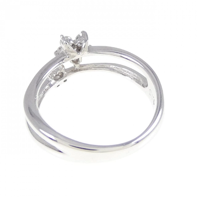 Nhẫn kim cương hoa K14WG 0.15CT 671068