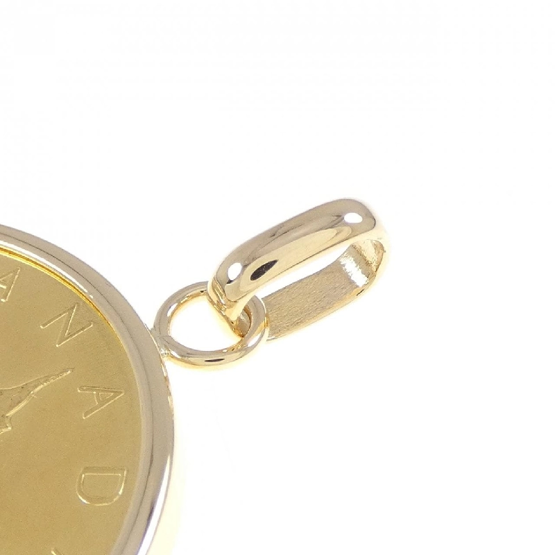 K18YG(枠) Đồng xu mặt dây chuyền - Hàng hiệu Authentic 867277