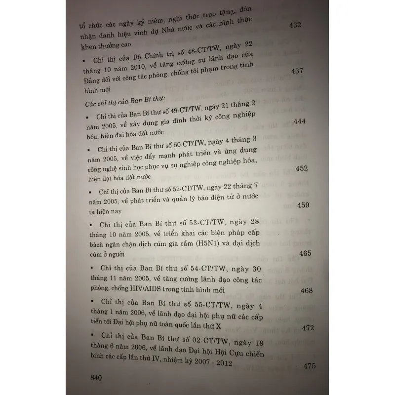 Các nghị quyết của trung ương Đảng 2005-2010 744822