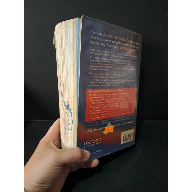 Oxford advanced learner's dictionary mới 80% bẩn bìa, ố Oxford HCM1604 HỌC NGOẠI NGỮ 919013