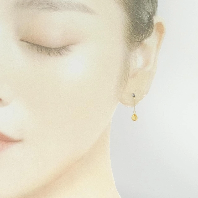 K18YG Citrine Bông tai - Hàng hiệu Chính hãng 875585