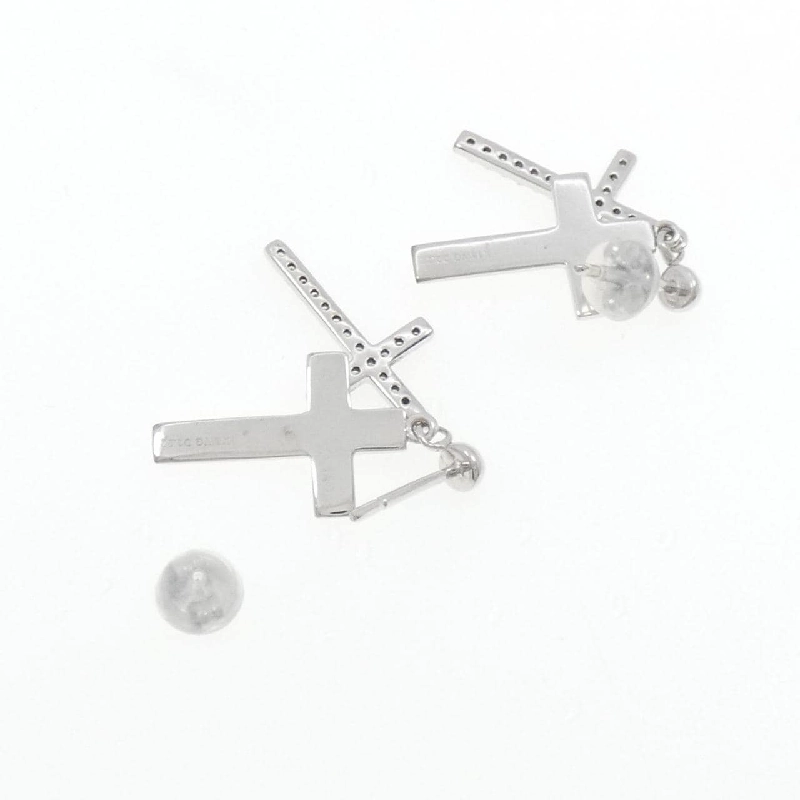 K18WG Bông tai kim cương chéo 0.44CT - Hàng hiệu Chính hãng 871274