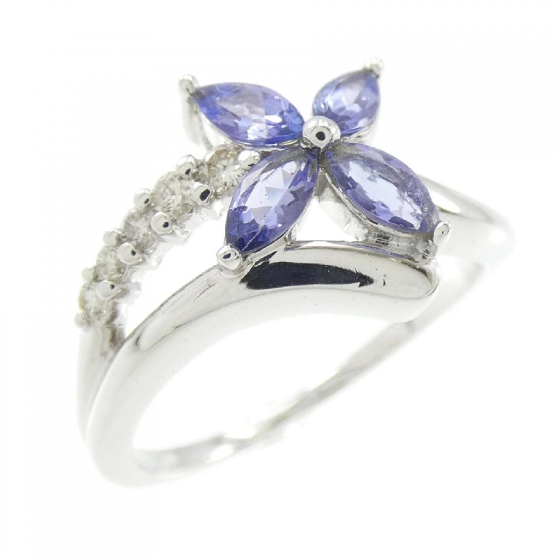 Nhẫn Tanzanite K18WG Hoa 0.70CT - Hàng hiệu Chính hãng 859160