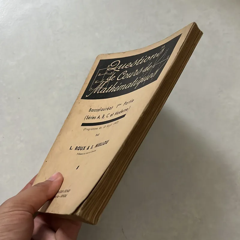 Questions de Cóurse de Mathematiques 561402