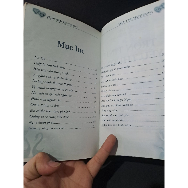 Trọn tình yêu thương mới 80% bẩn bìa, ố nhẹ, có chữ viết 2008 Kỳ Thư HCM1604 VĂN HỌC 919008