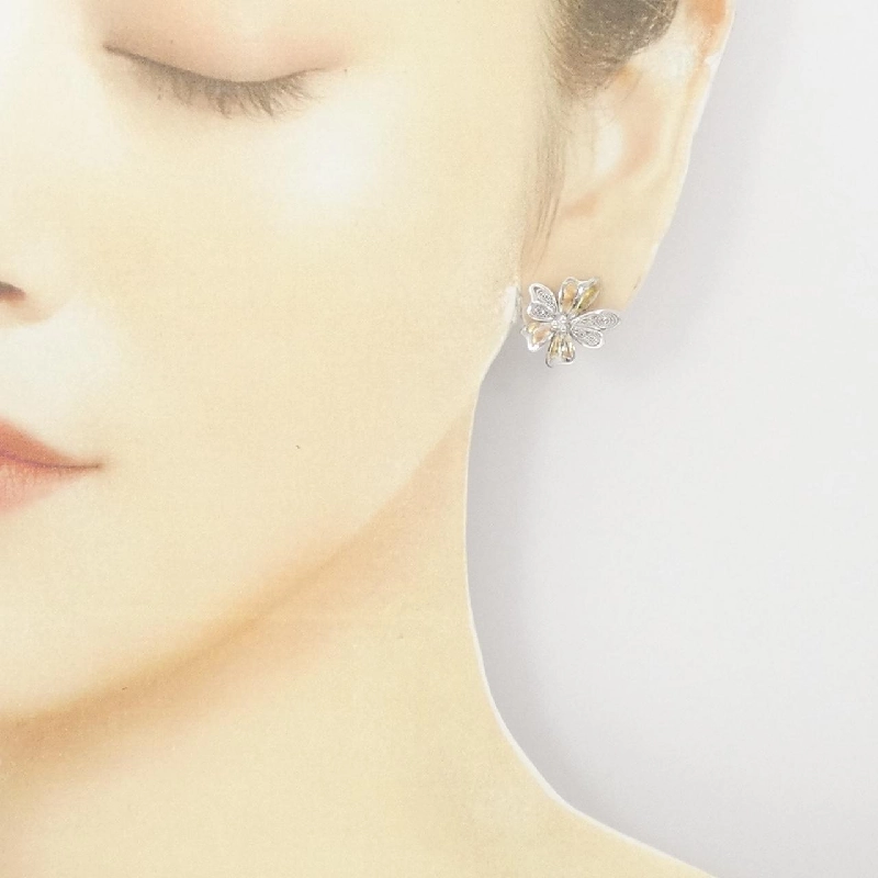 K14WG/K18YG/K18PG Bông tai hoa - Hàng hiệu Authentic 871089