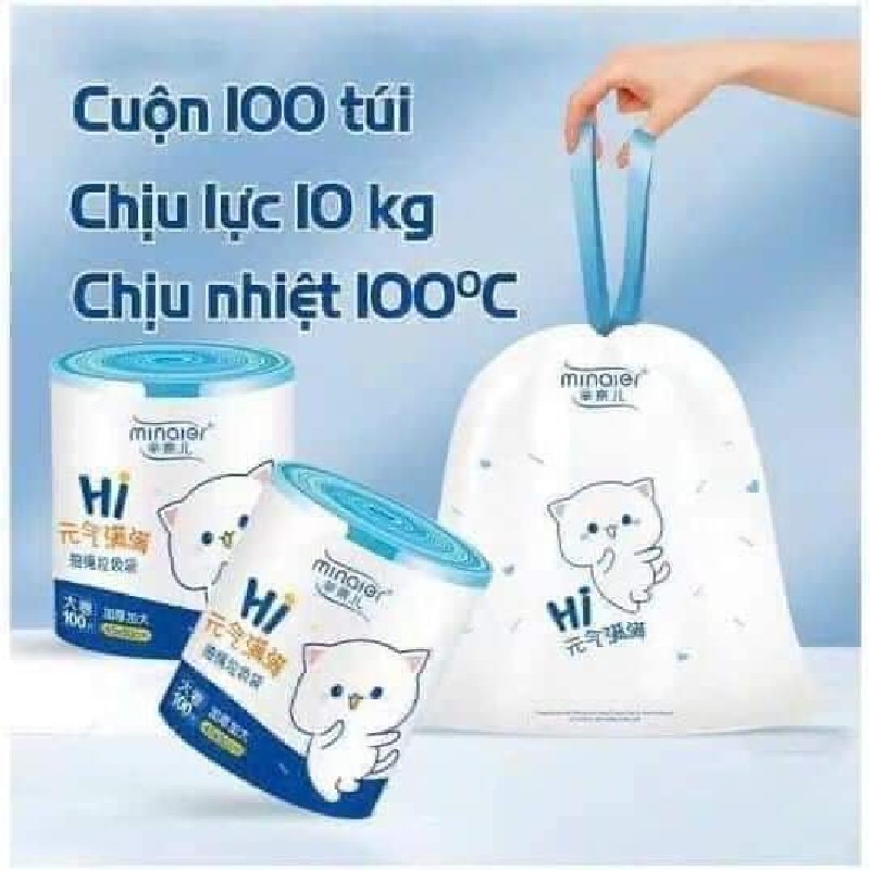  CUỘN 100 TÚI RÁC TỰ HUỶ SINH HỌC MINAIER   24971