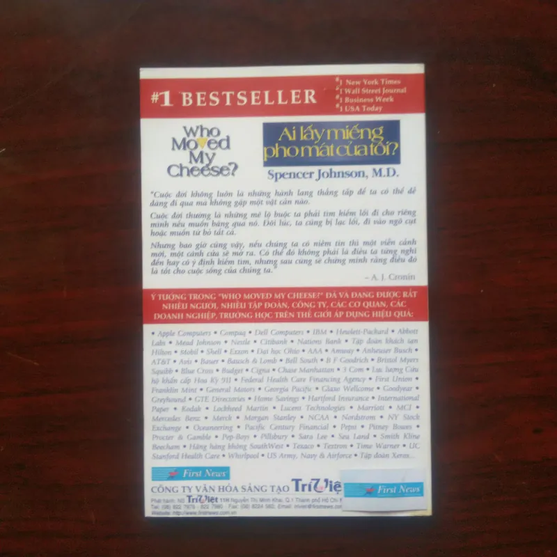 [Sách Quản Trị] Who Moved My Cheese? - Ai Lấy Miếng Pho Mát Của Tôi (Spencer Johnson) 1020177