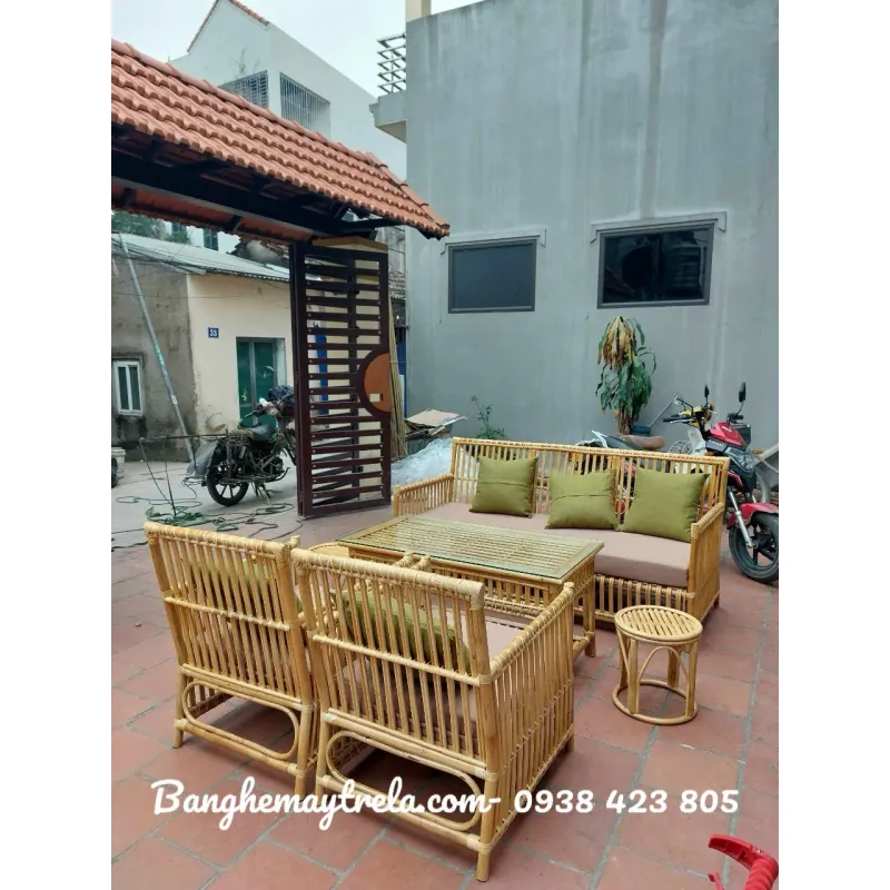 Sofa mây tự nhiên phòng khách 721987