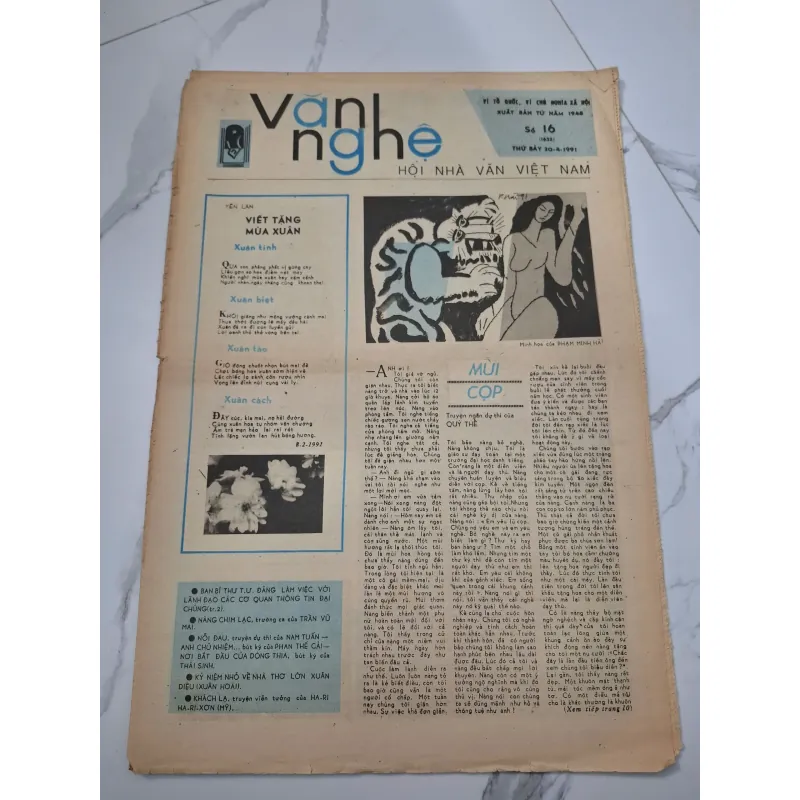 Báo Văn nghệ Số 16 (1632) - Quý Thể, Yến Lan - Báo văn học nghệ thuật 960234