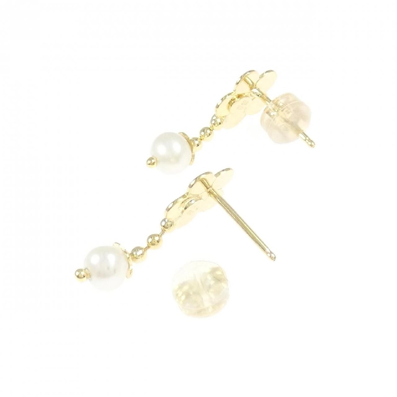 Bông tai hoa ngọc trai nước ngọt 750YG/K18YG - Hàng hiệu Authentic 869945