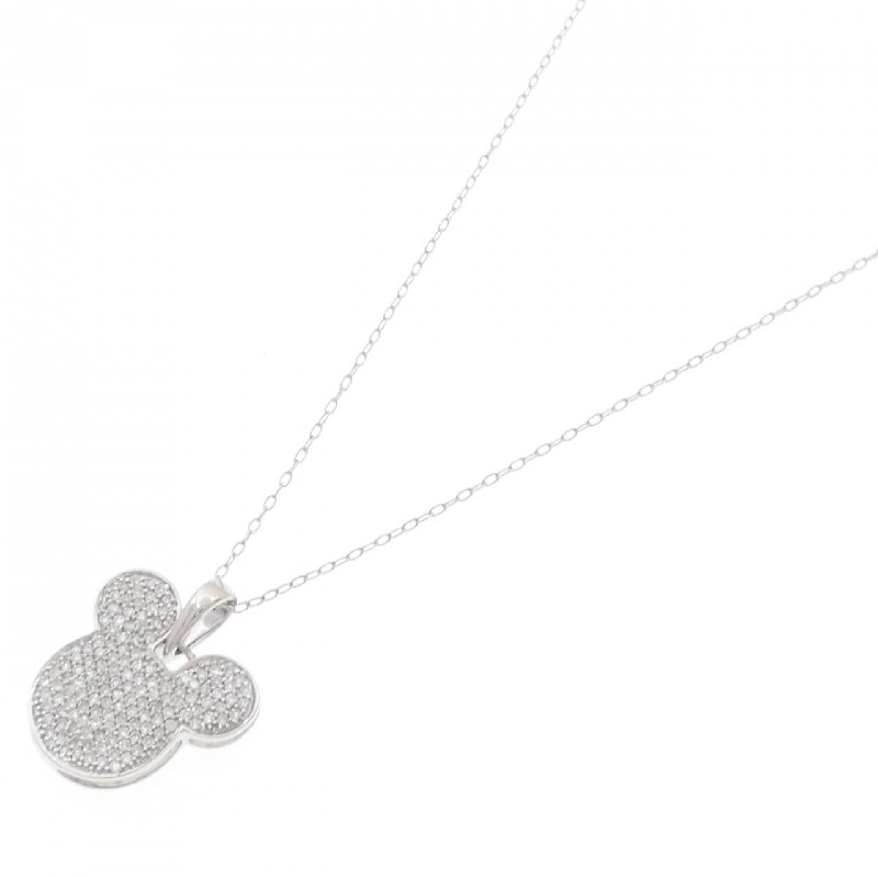 K18WG Pave Diamond Necklace 0.30CT - Hàng hiệu Authentic 862068