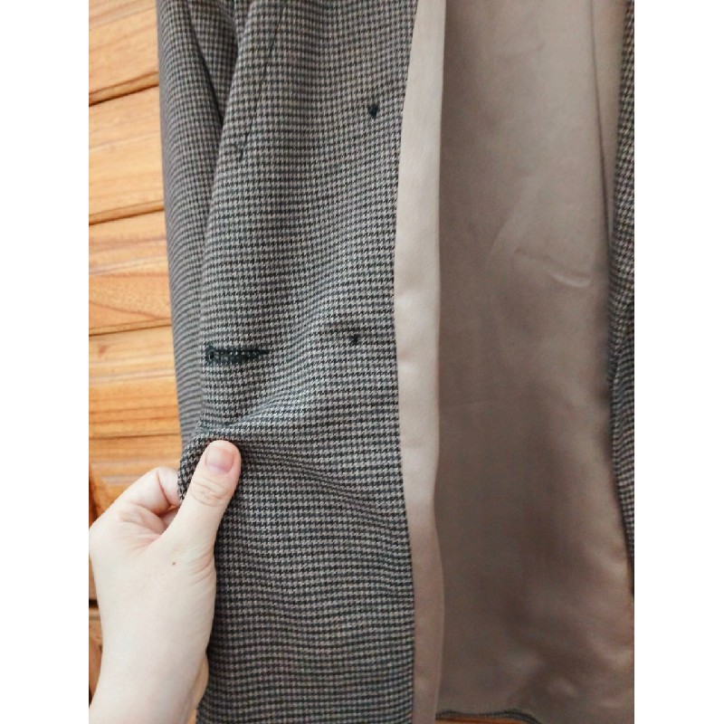 Áo khoác blazer nữ, caro nhí 9413