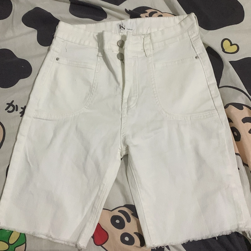 Quần jean nữ ngố màu trắng 443950
