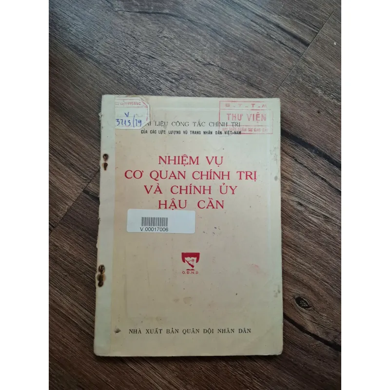 Nhiệm Vụ Cơ Quan Chính Trị Và Chính Ủy Hậu Cần - Tài liệu công tác chính trị 715926