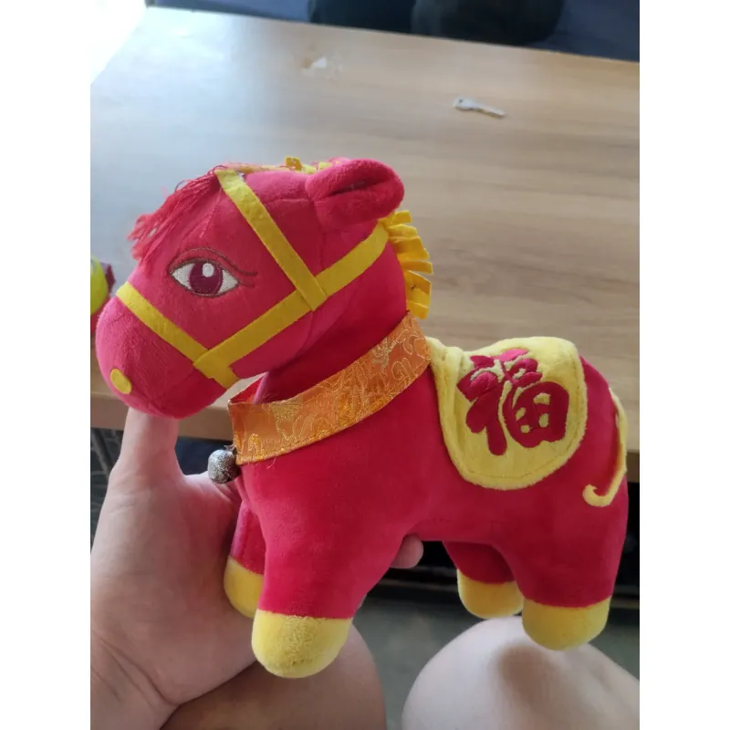 búp bê ngựa nhồi bông phong cách Trung Quốc. Hàng 2hand 996602