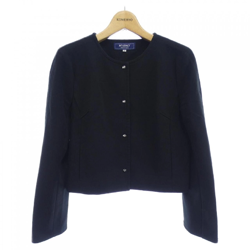 【Mã giảm giá】M'S GRACY Áo khoác không cổ 642353