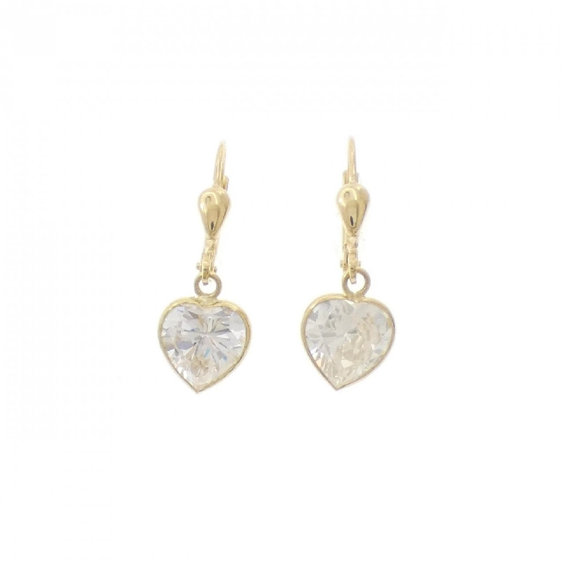 K18YG Bông tai hình trái tim - Hàng hiệu Chính hãng 864940