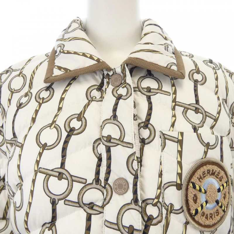 Áo khoác lông vũ HERMES FIGURE ARTISTIQUE CORDE 3H0171D2 627521