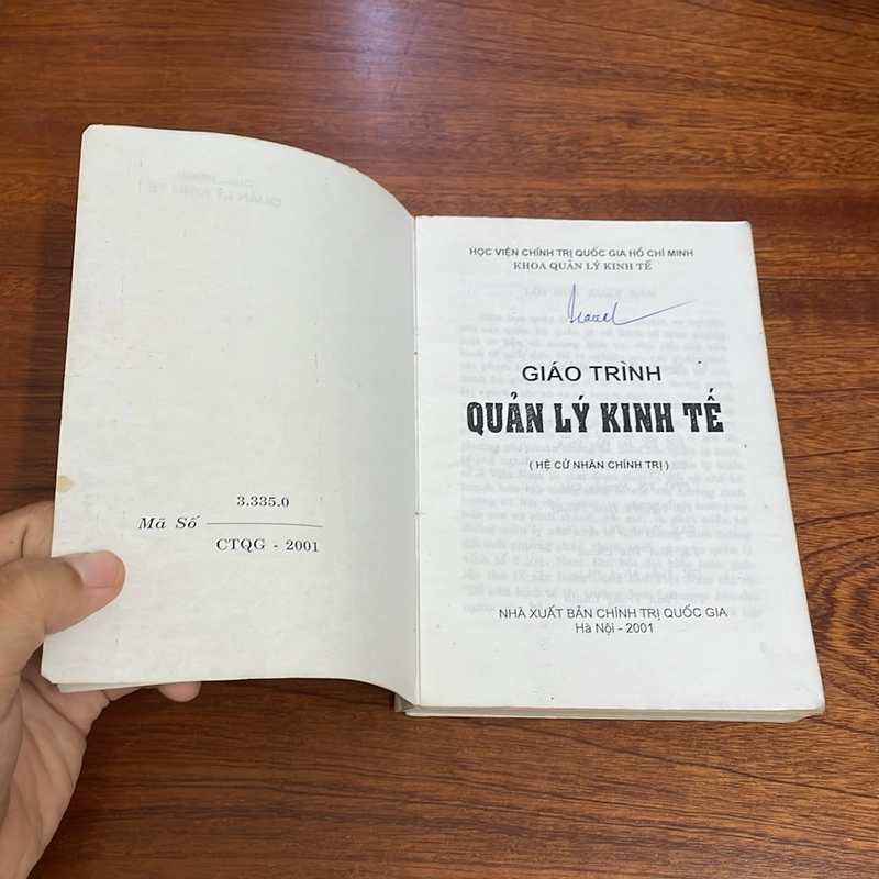 II Giáo Trình: Quản Lý Kinh Tế (Hệ Cử Nhân Chính Trị) - 2001 509260