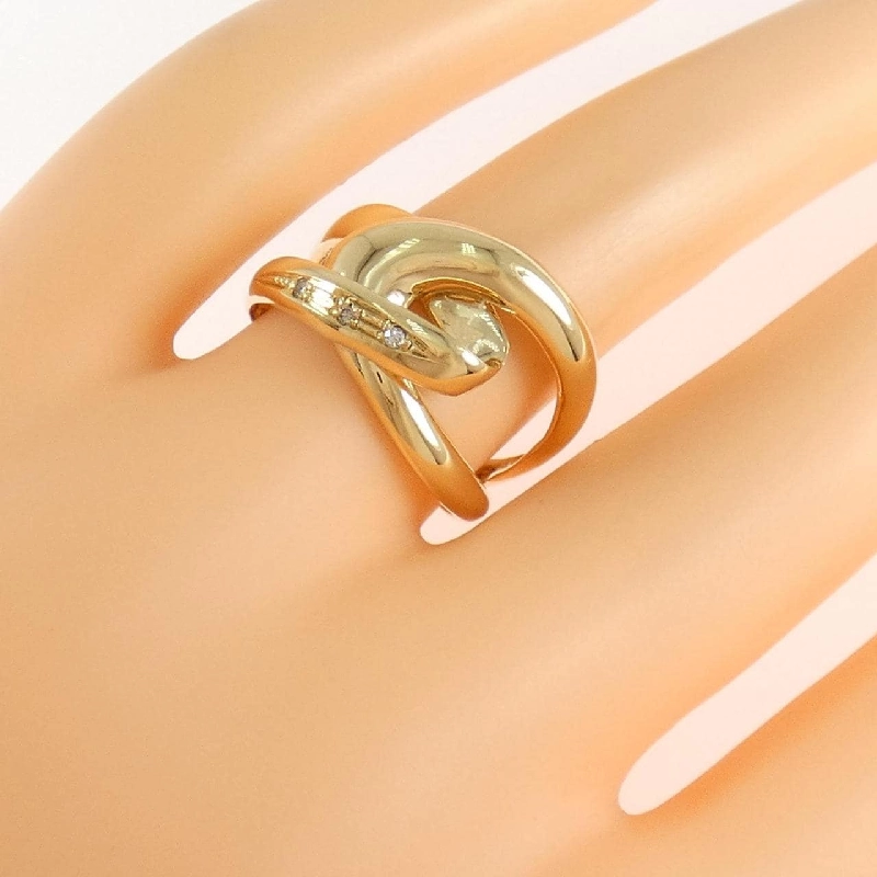 Nhẫn kim cương K18YG 0.03CT - Hàng hiệu Authentic 668900