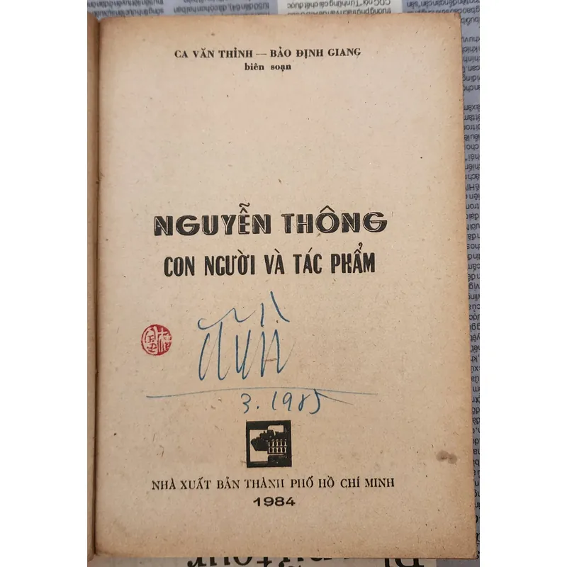 NGUYỄN THÔNG, con người và tác phẩm (Ca Văn Thỉnh - Bảo Định Giang) 704136